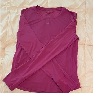 Nike Women's Fuchsia Long Sleeve Tee